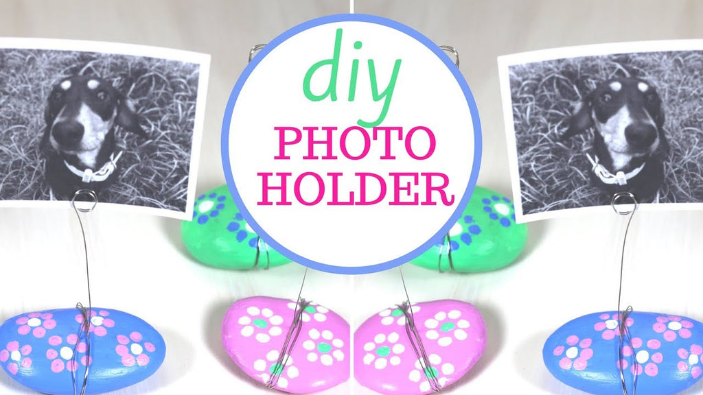 How to Make this Cute Rock Photo Holder | Easy Gift Idea Make this cute Rock Photo Holder
