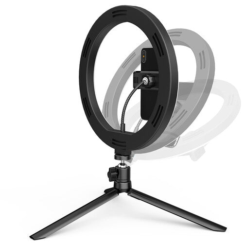 Trigyn 10" Ring Light with Smartphone Holder and Desktop Tripod Stand only $24.95