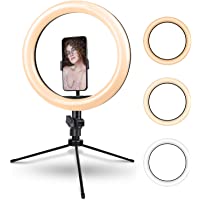 Rovtop 10.2" LED Selfie Ring Light with Tripod & Phone Holder only $6.27