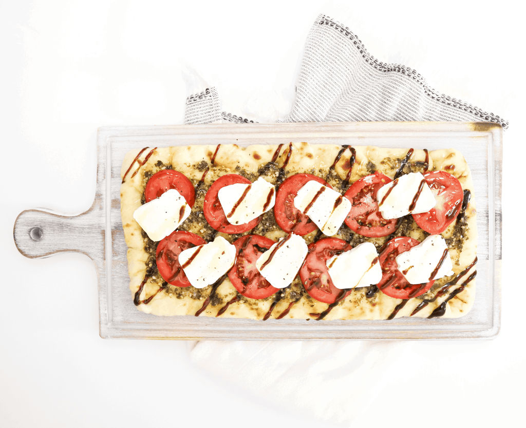 Honey, Balsamic + Pesto Flatbread | Best Appetizer Ideas