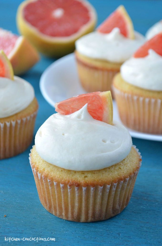 Pink Grapefruit Cupcakes