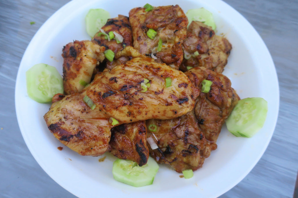 On The Grill: Honey Sriracha Chicken Thighs