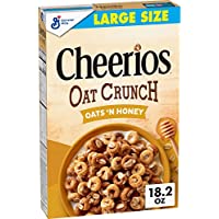 Cheerios Oat Crunch Oats & Honey Oat Breakfast Cereal (Large Size, 18.2 oz) only $2.99