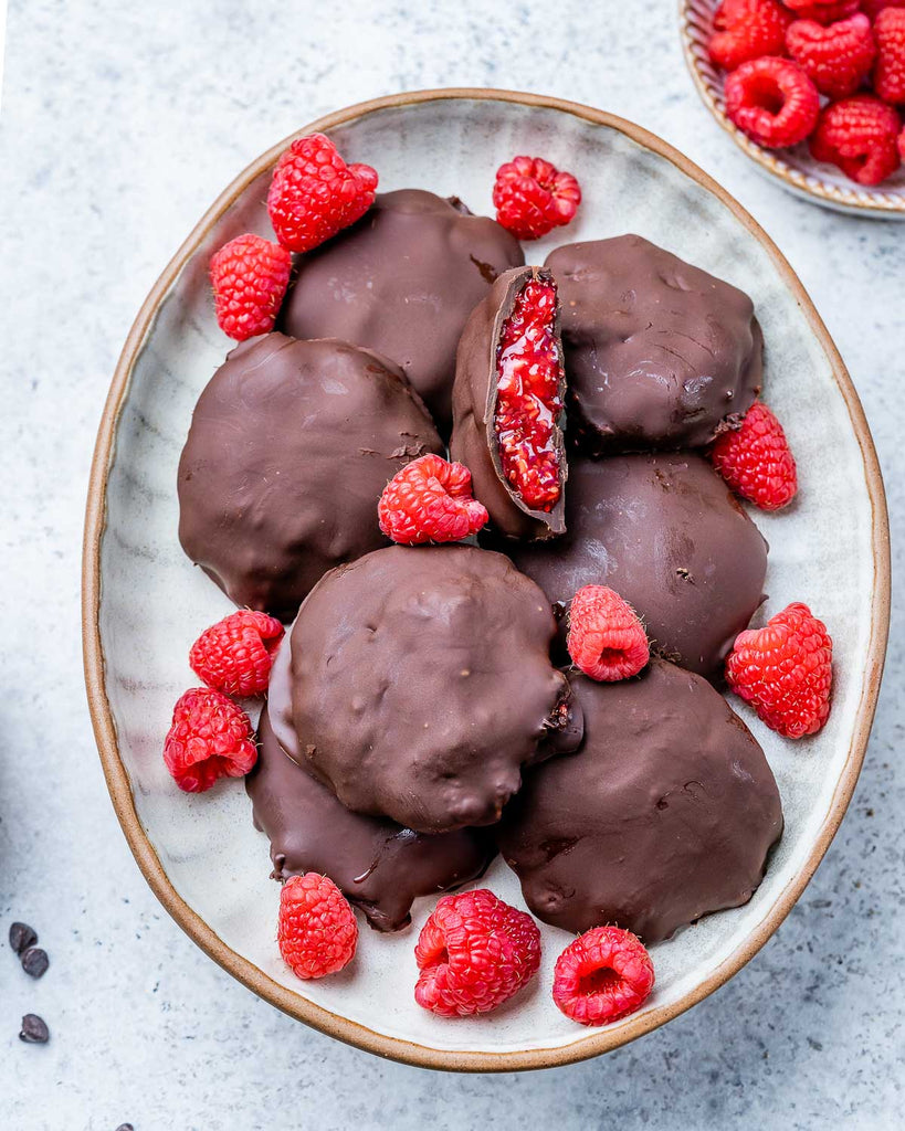 Raspberry Filled Chocolate Bites