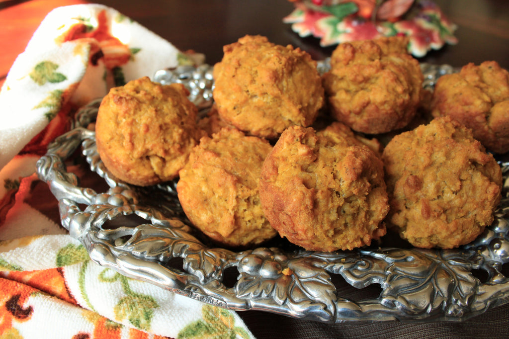 Savory Pumpkin & Cheddar Muffins