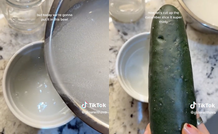 5 “Asian mum” hacks for glowing skin without makeup – Koreans mask their face with rice-water-soaked cucumbers!