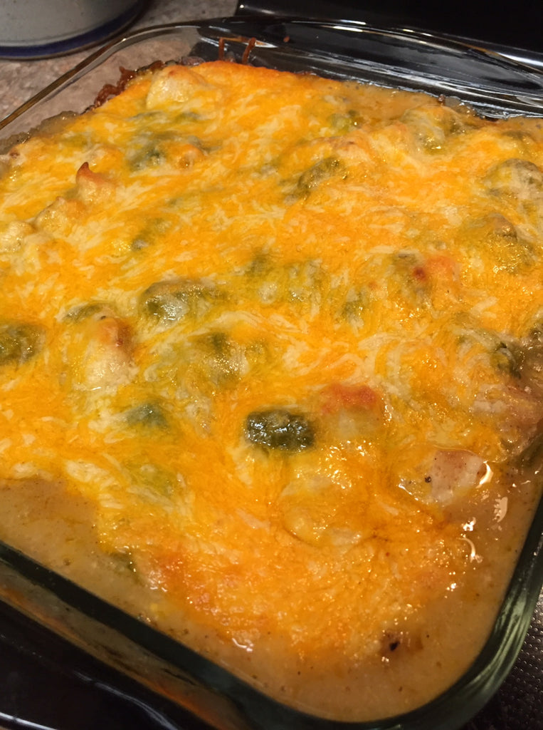 New Mexico Green Chile Chicken Enchiladas