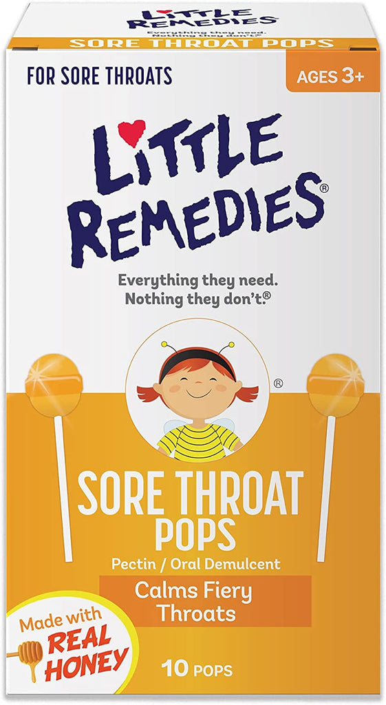 Little Remedies Sore Throat Pops, Made With Real Honey, 10 Count – Only $3.87!