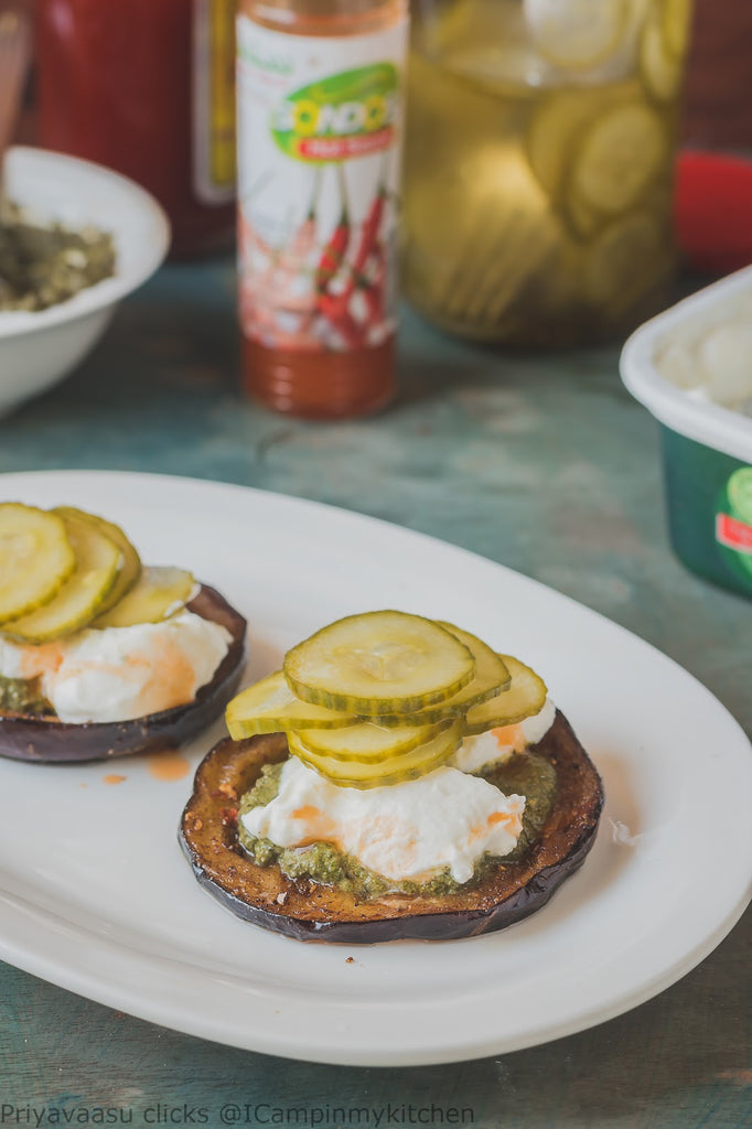 Eggplant Toasts without Bread | No Bread Toast