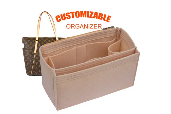 For "LV Totally MM" Purse Insert Organizer, Bag Organizer In 6 inch /15 cm Height- Worldwide Shipping 3-5 Days by SenamonBagOrganizer