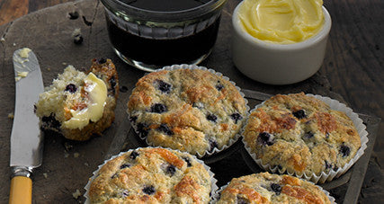 Kerrygold Blueberry Corn Muffins with Blarney Castle Cheese