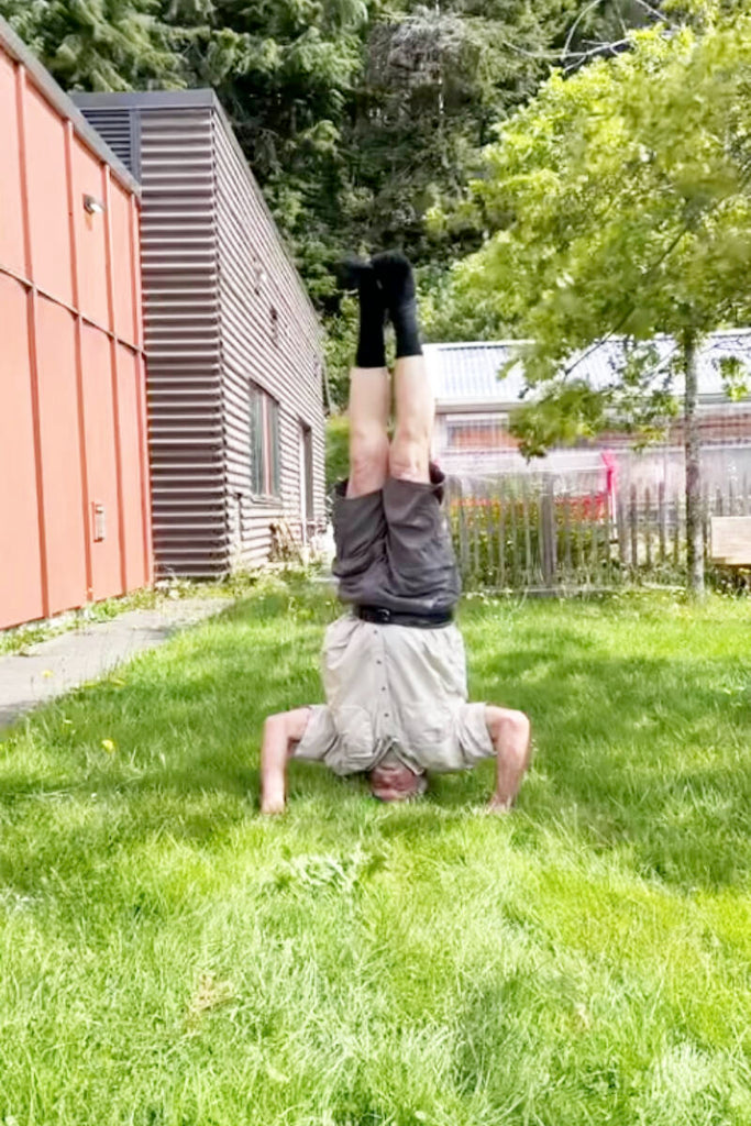 VIDEO: Haida Gwaii man breaks world record for oldest male to do headstand