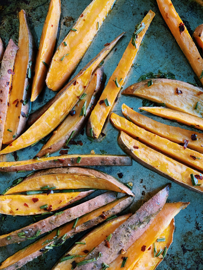 SPICY + SWEET POTATO FRIES