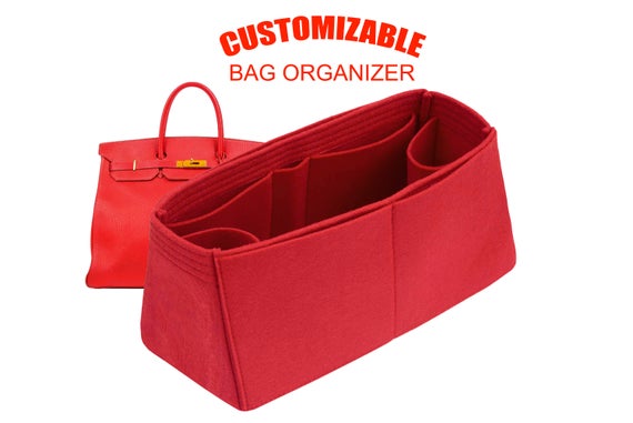 For "Hermes Birkin 40 Bag" Purse Insert Organizer, Bag Organizer In 7 Inch /18 cm Height-Worldwide Shipping 3-5 Days by SenamonBagOrganizer