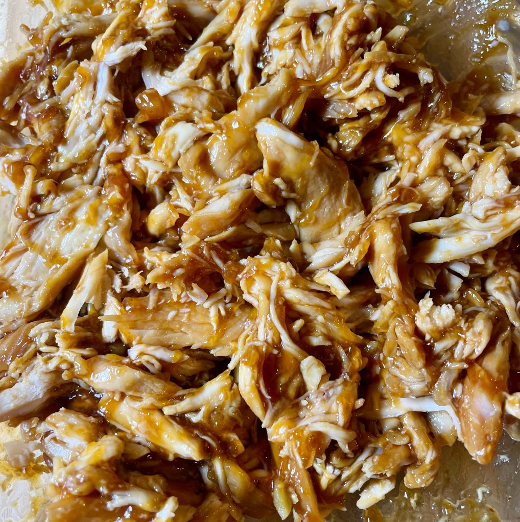 Crockpot Honey Pulled Chicken recipe