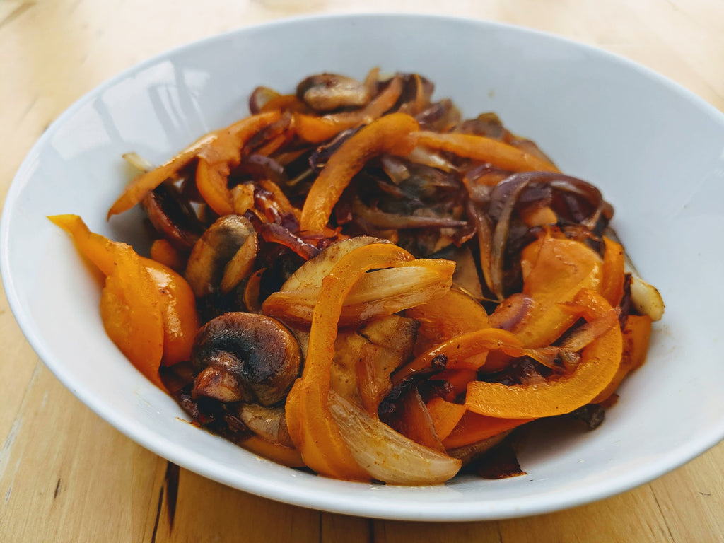 Sweet and smokey fried vegetables