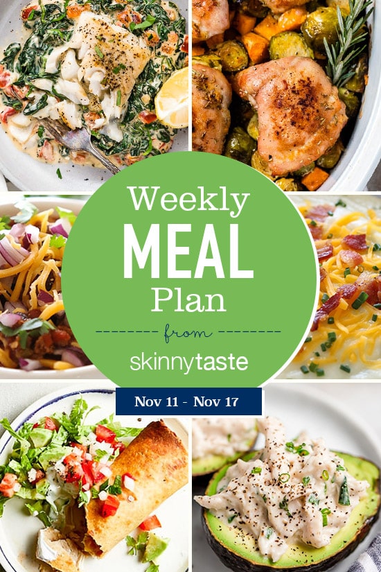 Skinnytaste Meal Plan (November 11-November 17)