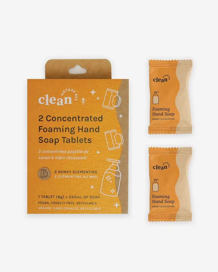 Honey Clementine Concentrated Foaming Hand Soap - Two Tablets