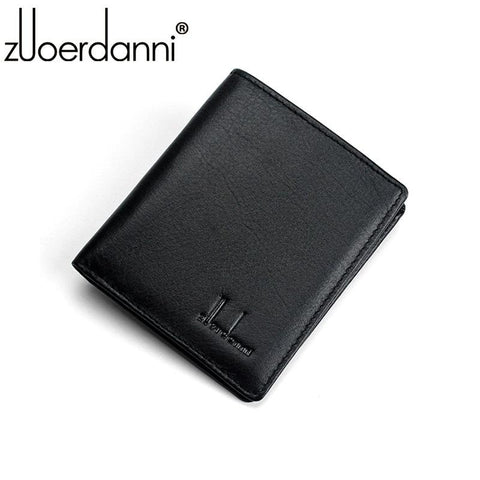 100% Small Mini Ultra-thin Wallets men Compact Handmade Cowhide Card Holder Short Design purse New