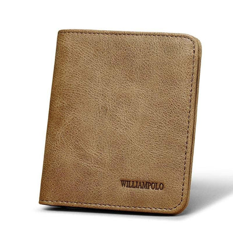 100% Genuine Leather Walle Vintage Luxury Quality Ultra Thin Male Wallets Purse Male Walle Cow Leather Purse Men 2017 NEW