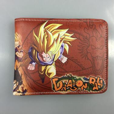 12 Colors Anime Manga Dragon Ball Z Unisex Shor PU Walle Zipper Money Coin Card Holder Girl Boys Birthday Gifts