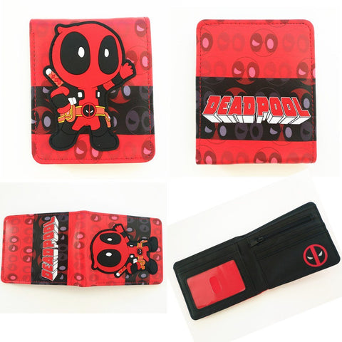 13 Types Marvel Comics Series Deadpo Men Walle Faux Leather Zipper Coin Purse Unisex Wallets ID/Credi Card Holder