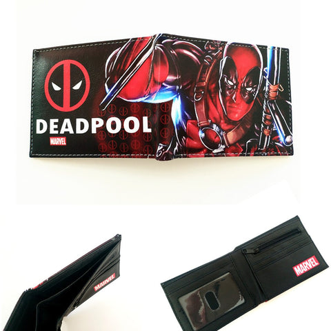 13 Types Marvel Comics Series Deadpo Men Walle Faux Leather Zipper Coin Purse Unisex Wallets ID/Credi Card Holder