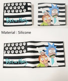 15 Type Cartoon Rick and Morty Men Bifold Walle Shor PU Coin Purse ID/Credi Cards Holder