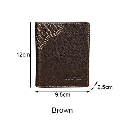2 Color European style fashion men Wallets hasp men's Purse shor Design males Walle Genuine Leather Card Holder