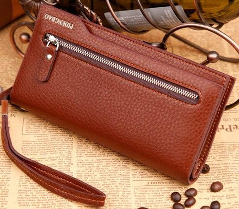 2016 Ho Sale Quality PU Leather Men Zipper Long Clutch Wallets,embossed Pattern multifunction Card Holder purse Walle Large