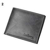 2016 Men Faux Leather Bifold Purse Card Coin Holder Walle Ultra-thin Clutch Billfold Carteira 9IH5