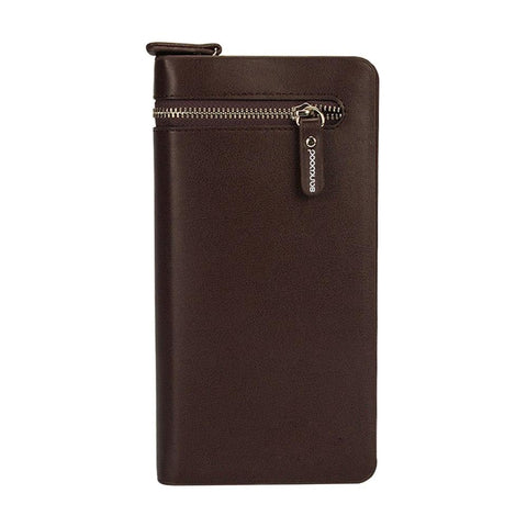 2016 Men's Faux Leather Zip Long Walle Purse Card Holder Checkbook Billfold Clutch Carteira 9IG1