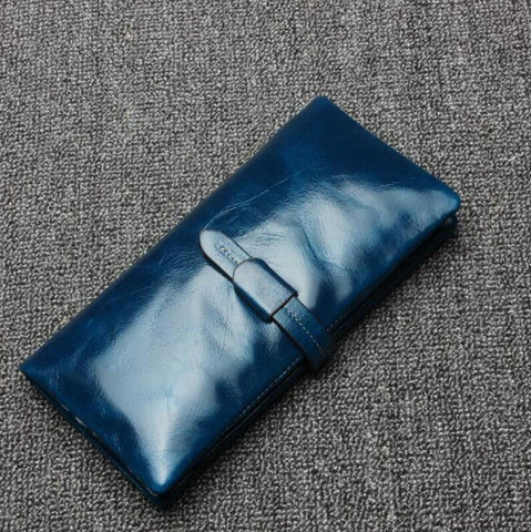 2016 Vintage Women Business Walle Genuine Leather Hand Bags Women's Clutch Walle Long Purse Women Gifes WMB0090