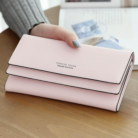 2017 Brand Designer Leather Phone Wallets Women Hasp Long Coin Purses Girls Money Bags Credi Card Holders Clutch Wallets Female