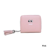 2017 Fashion Korean Wallet brand designed tassel short women wallet zipper female purse card holder Carteira Women Small Clu A89