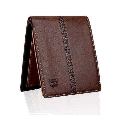 2017 Fashion Leather Cross men wallets High Quality Card Receip Holder Bifold shor purse carteira masculina