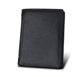 2017 Genuine Leather Men RFID Walle Brand Designer Trifold Vertical Male Wallets Credi ID Card Holder Men's Purse Carteira