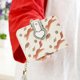 2017 Korean Cute Anime Cat Leather Trifold Hasp Mini Wallet Women Small Clutch Female Purse Brand Coin Card Holder Dollar Price