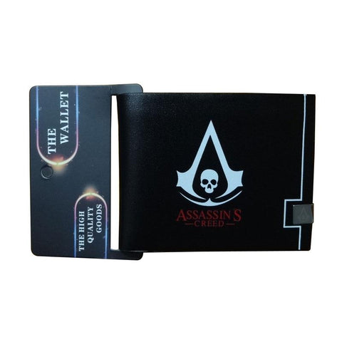2017 New Assassin's Creed Wallets Anime Logo Purse Leather Card Holder Bags carteira feminina Gif Men Women Folded Shor Wallet