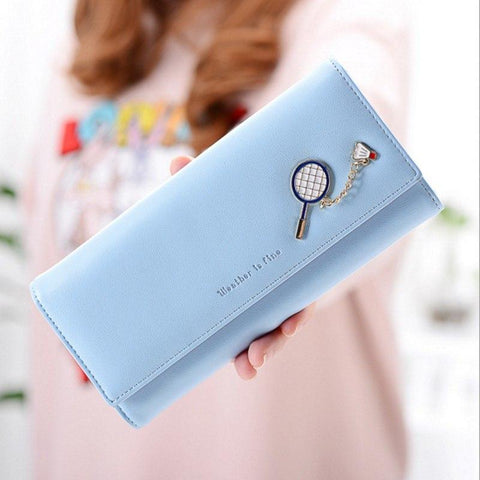 2017  New Elegant Women Wallet Casual Brand Design Winter Fashion Purse PU Leather Candy Color Cute Long Purse Women Clutch