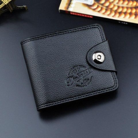 2017 Promotion Sale Solid Men Pu Leather Wallets Purse Shor Male Walle Standard Holders Money Bag Quality Guarantee Carteira