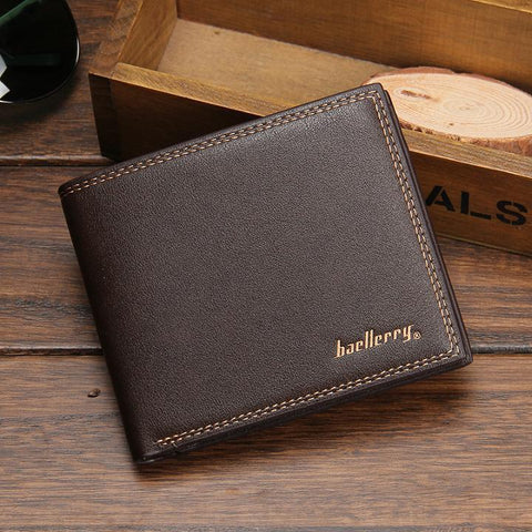 2017 fashion new stylish Mens genuine cow Leather Walle Pockets Card Clutch Cente Bifold Purse,drop shipping WB114