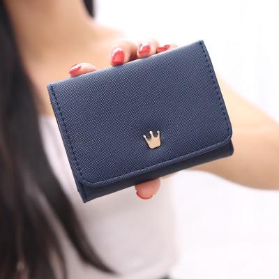 2017 new lovely colors short fold female Change Purse coin purse card holder girls portable wallets brand designer