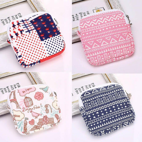 2018 Fashion Mini Women Girls Women Girl Cute Sanitary Pad Organizer Holder Napkin Towel