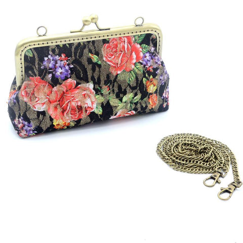 2018 Fashionable Women Lady Retro Vintage Butterfly 7Inch Wallet Hasp Purse Clutch Bag High Quality