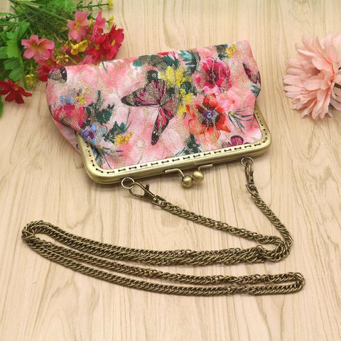 2018 Fashionable Women Lady Retro Vintage Butterfly 7Inch Wallet Hasp Purse Clutch Bag High Quality