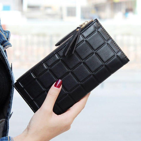 2018 New Fashion Long Pu Women Wallet Clutch Women&#39;s Purse Best Phone Wallet Female Case Phone