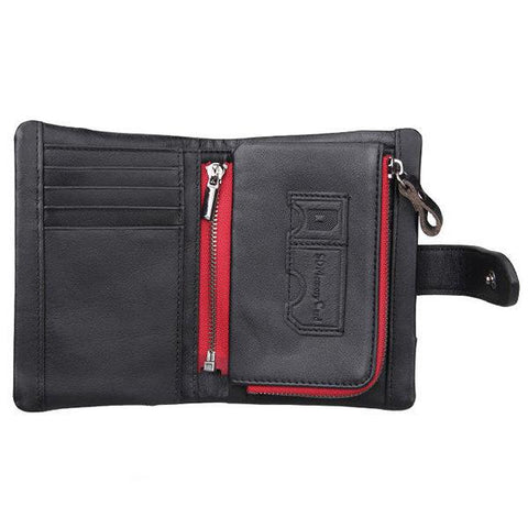 RFID 10 Card Genuine Leather Casual Wallet
