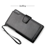 3 veces cartera alta calidad baellerry de la pu de los hombres cartera de mano de viajes de negocios de tarjeta monedero cartera Dropshipping