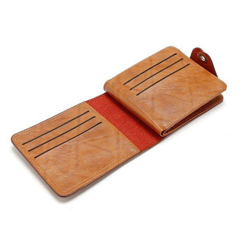 PU Leather Portable Purse 9 Card Holders Wallet For  Men